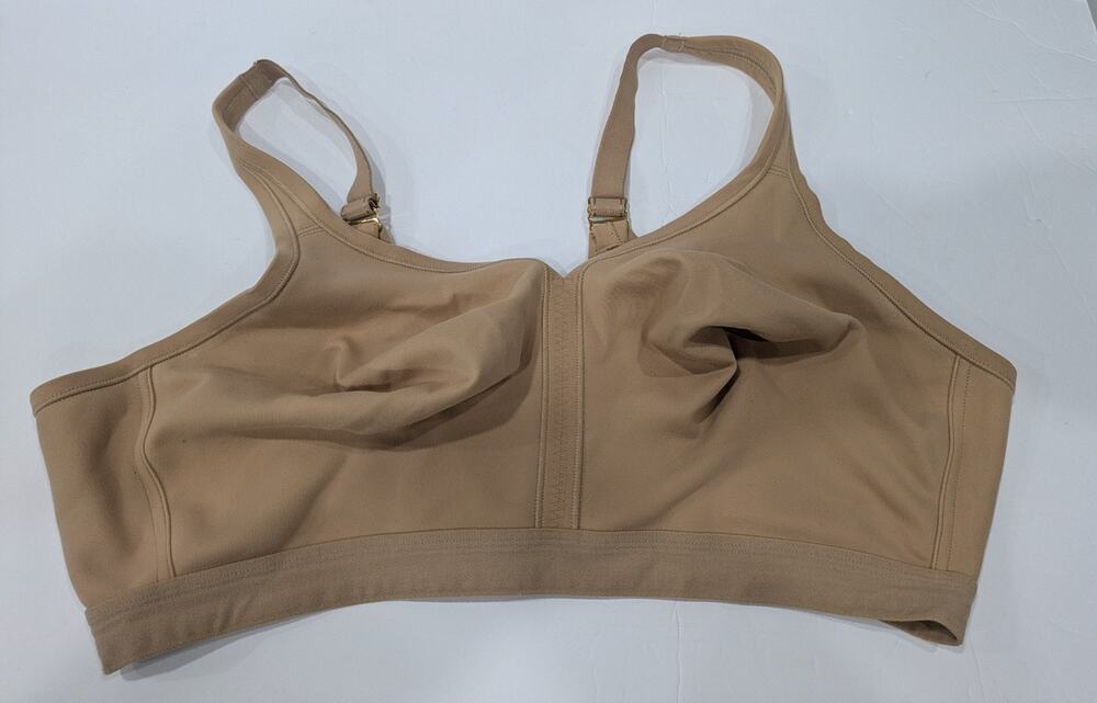 Soma Embraceable FC Wireless Unlined Bra 44D Beige Tan Nude Comfort Everyday
